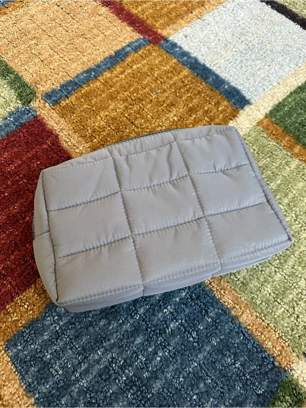 Dermalogica Quilted Travel Cosmetic Pouch - Gray